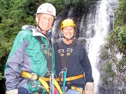 Picture (Myrna & Gene Ginder): Nervously getting ready!!